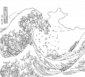 Большая волна в Канагаве . Из цикла 36 видов горы Фудзи