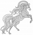 Лошадь  zentangle