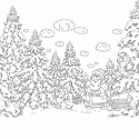 Дед Мороз в лесу