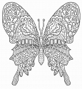 Бабочка с медитативным узором.