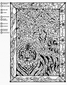 Тигр - раскраска по номерам